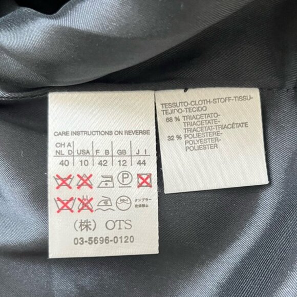 MAX MARA 3 Button Classic Black Blazer US 10 - Picture 4 of 7